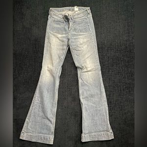 H&M Flared Light Blue Jeans Wide Leg Sz 29